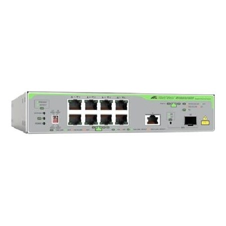 Allied Telesis CentreCOM AT-GS910/10XST - Přepínač - neřízený - 8 x 10/100/1000 + 1 x 100/1000/2.5G/5G/10G (uplink) + 1 x 1