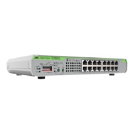 Allied Telesis CentreCOM AT-GS920/16 - Přepínač - neřízený - 16 x 10/100/1000 - desktop, Lze montovat do rozvaděče ATGS9201630