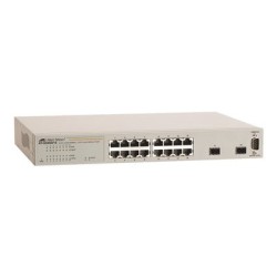 Allied Telesis AT GS950/16 WebSmart Switch - Přepínač - řízený - 16 x 10/100/1000 + 2 x SFP - desktop