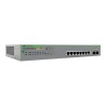 Allied Telesis AT GS950/10PS V2 - Přepínač - inteligentní - 8 x 10/100/1000 (PoE+) + 2 x 1000Base-X - proudění vzduchu ze