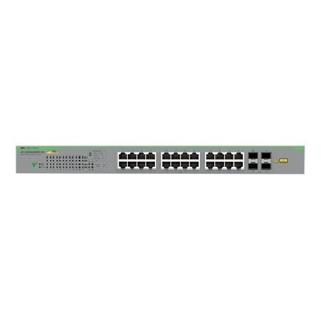 Allied Telesis AT GS950/28PS V2 - Přepínač - inteligentní - 24 x 10/100/1000 (PoE+) + 4 x 1000Base-X - proudění vzduchu ze