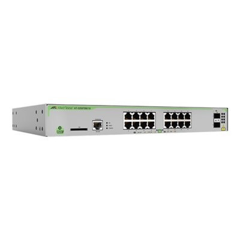 Allied Telesis CentreCOM AT-GS970M/18 - Přepínač - L3 - řízený - 16 x 10/100/1000 + 2 x SFP (mini-GBIC) (uplink) - desktop, Lze