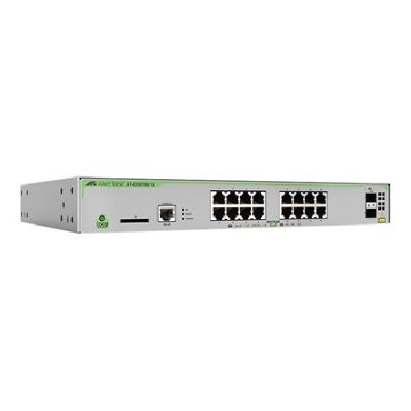Allied Telesis CentreCOM AT-GS970M/18 - Přepínač - L3 - řízený - 16 x 10/100/1000 + 2 x SFP (mini-GBIC) (uplink) - desktop, Lze