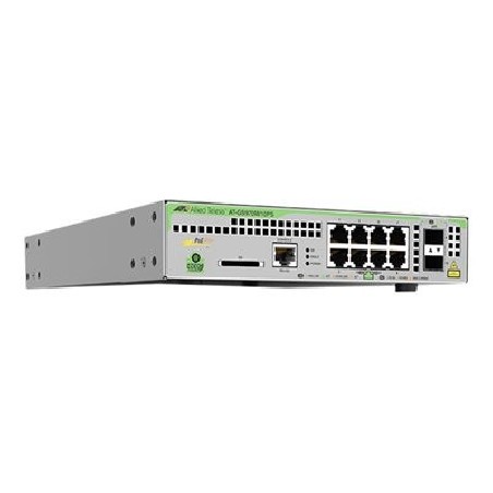 Allied Telesis CentreCOM AT-GS970M/10PS - Přepínač - L3 - řízený - 8 x 10/100/1000 (PoE+) + 2 x SFP (mini-GBIC) (uplink)