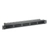 19" ISDN panel Solarix 50 x RJ45 černý 1U SX50-ISDN-BK