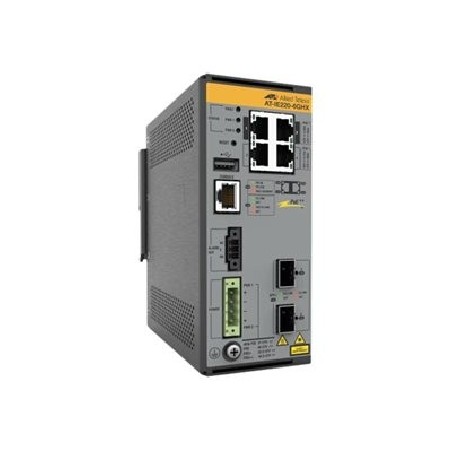 Allied Telesis AT IE220-6GHX - Přepínač - L2+ - řízený - 4 x 10/100/1000Base-T + 2 x 1 Gigabit / 10 Gigabit SFP+ (uplink) - lze