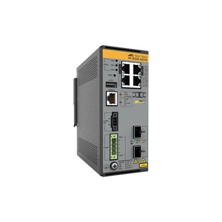 Allied Telesis AT IE220-6GHX - Přepínač - L2+ - řízený - 4 x 10/100/1000Base-T + 2 x 1 Gigabit / 10 Gigabit SFP+ (uplink) - lze