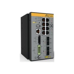 Allied Telesis AT IE360-12GHX - Prepínac - prumyslový - L3 - rízený - 8 x 10/100/1000 (PoE++) + 2 x gigabitu SFP + 2 x 10