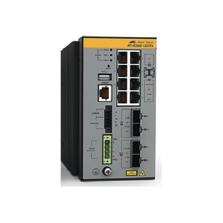 Allied Telesis AT IE360-12GTX - Prepínac - prumyslový - L3 - rízený - 8 x 10/100/1000 + 2 x gigabitu SFP + 2 x 1… ATIE36012GTX80