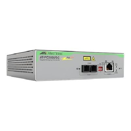 Allied Telesis AT PC2000/SC - Konvertor médií s optickými vlákny - 1GbE - 10Base-T, 1000Base-SX, 100Base-TX, 1000Base-T