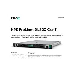HPE PL DL320g11 4510 (2.4/12C) 2x32G (p64706) NS204(2x480) MR408i-o 8SFF 2x1000W 2p1G Smart Choice
