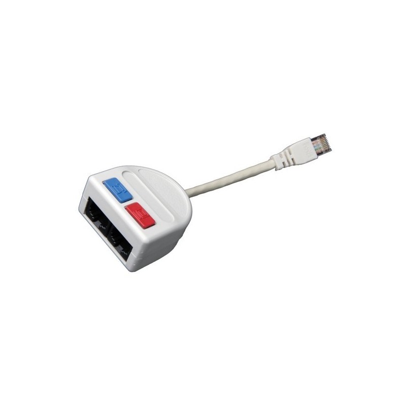 Rozdvojka počítač (10BaseT)/telefon 2 x RJ45