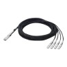 Allied Telesis Breakout Cable - Síťový kabel - SFP+ do QSFP - 3 m - pro Allied Telesis AT-StackQS CentreCOM AT-x550-18XTQ