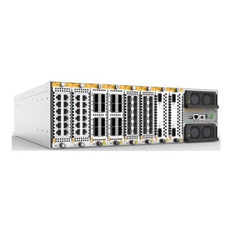 Allied Telesis AT SBx908GEN3 - Prepínac - modulární - L3+ - proudení vzduchu zpredu dozadu - Lze montovat do rozvadece - s 1
