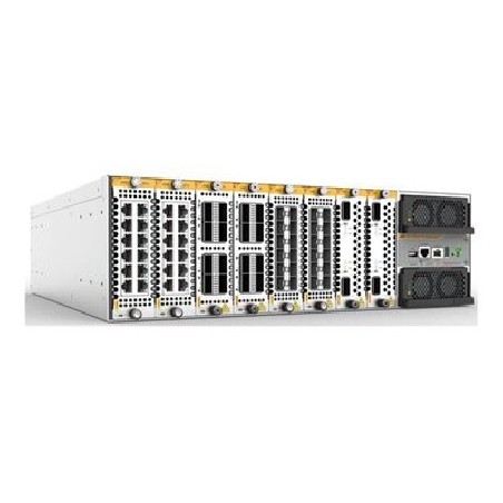 Allied Telesis AT SBx908GEN3 - Prepínac - modulární - L3+ - proudení vzduchu zpredu dozadu - Lze montovat do rozvadece - s 1