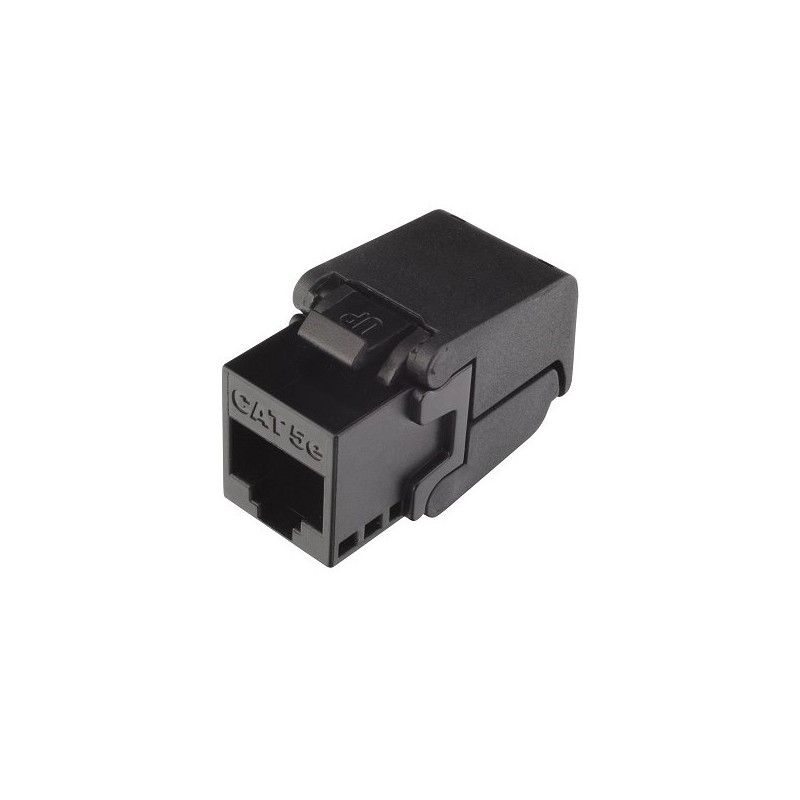 Solarix Samořezný keystone CAT5E UTP RJ45 černý