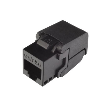 Solarix Samořezný keystone CAT5E UTP RJ45 černý