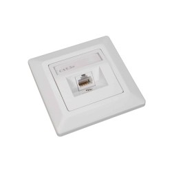 Zásuvka Solarix CAT5E STP 1 x RJ45 pod omítku bílá