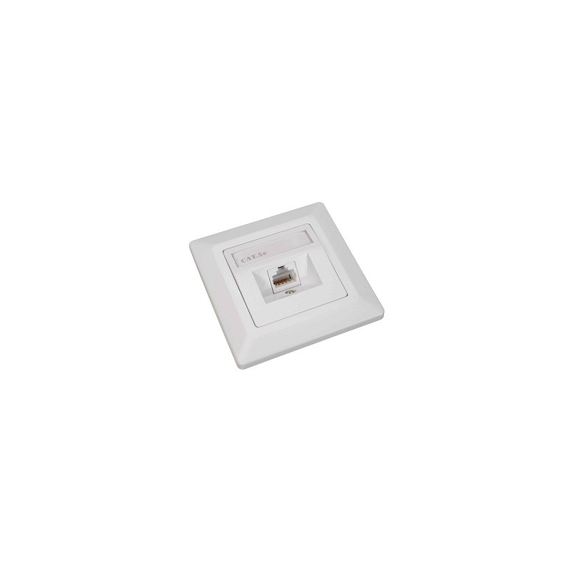 Zásuvka Solarix CAT5E STP 1 x RJ45 pod omítku bílá