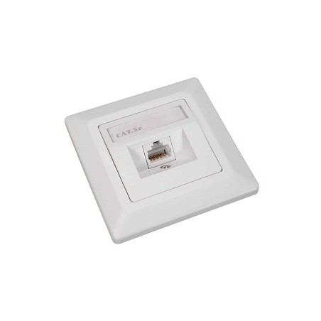 Zásuvka Solarix CAT5E STP 1 x RJ45 pod omítku bílá