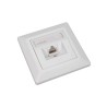 Zásuvka Solarix CAT5E STP 1 x RJ45 pod omítku bílá