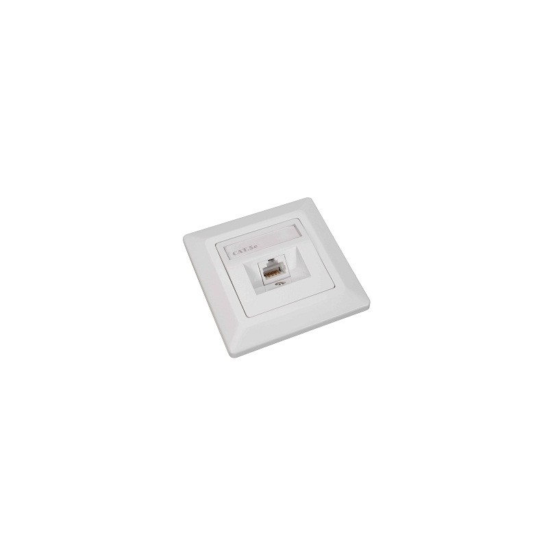 Zásuvka Solarix CAT5E UTP 1 x RJ45 pod omítku bílá