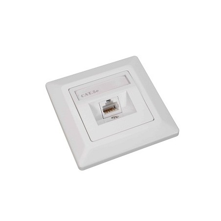 Zásuvka Solarix CAT5E UTP 1 x RJ45 pod omítku bílá