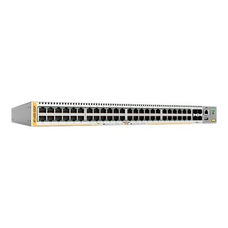 Allied Telesis AT x220-52GP - Přepínač - L3 - řízený - 48 x 10/100/1000 (PoE+) + 4 x gigabitů SFP - Lze montovat do rozvaděče