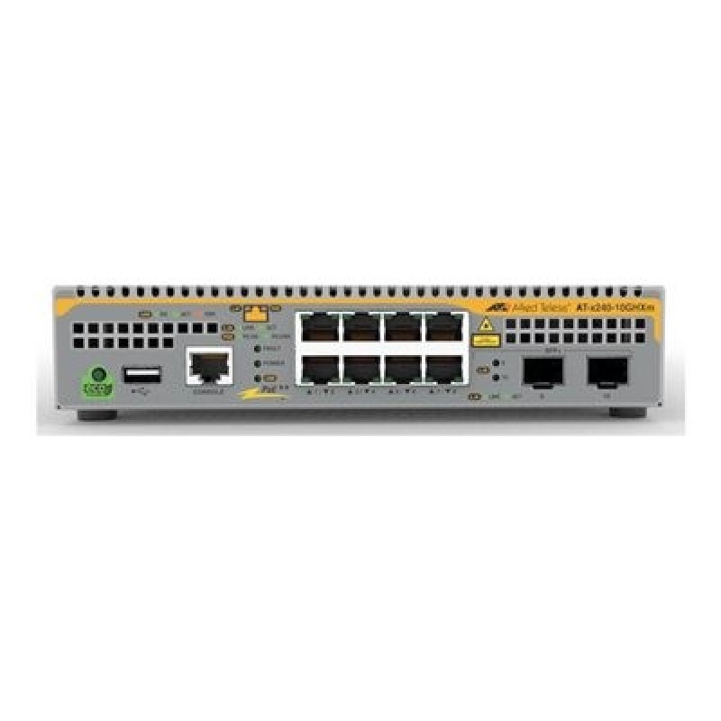 Allied Telesis AT x240-10GHXm - Přepínač - L3 - řízený - 8 x 10/100/1000/2.5G/5G (PoE++) + 2 x 1 Gigabit / 10 Gi… ATX24010GHXM50