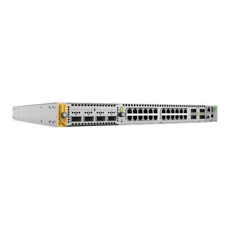 Allied Telesis AT X950-28XTQM - Přepínač - L3+ - řízený - 24 x 1/2.5/5/10GBase-T + 4 x 40/100 Gigabit QSFP+ / QSFP28 - Lze