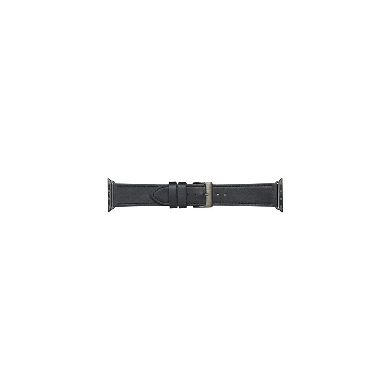 dbramante1928 Copenhagen - Řemínek k hodinkám pro chytré hodinky - vesmírná šedá/černá - pro Apple Watch Hermčs Series 9, SE 3
