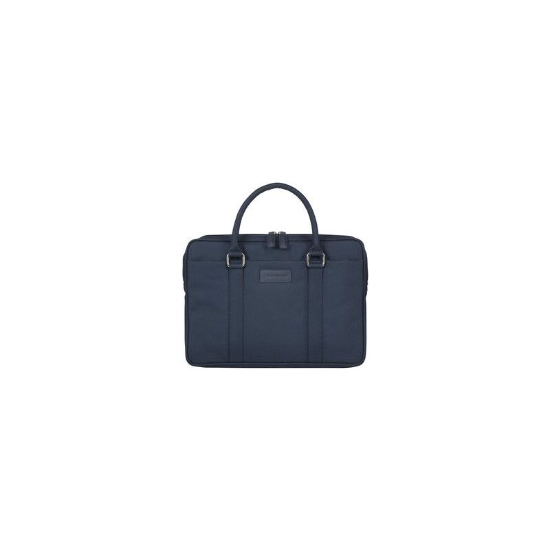 dbramante1928 Stelvio Slim Laptop Bag PURE - Brašna na notebook - 14" - modrá, kování s povrchovou úpravou stříbra