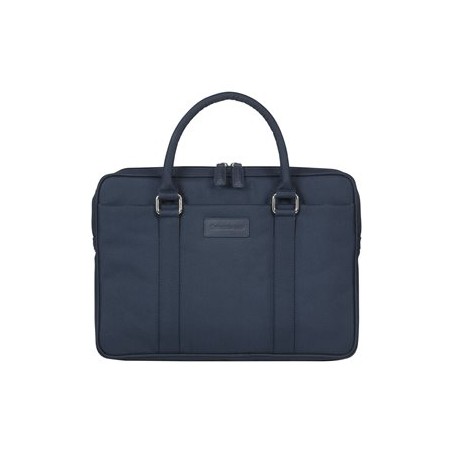 dbramante1928 Stelvio Slim Laptop Bag PURE - Brašna na notebook - 14" - modrá, kování s povrchovou úpravou stříbra