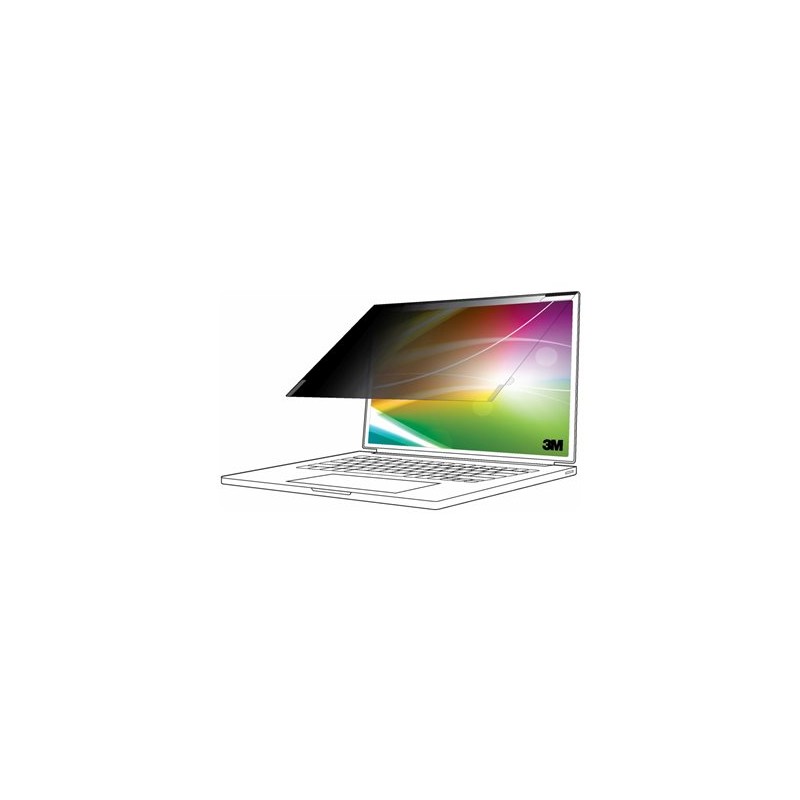 3M Bright Screen Privacy Filter - Filtr pro zvýšení soukromí k notebooku - jasná obrazovka - odstranitelné - flip/lepidlo
