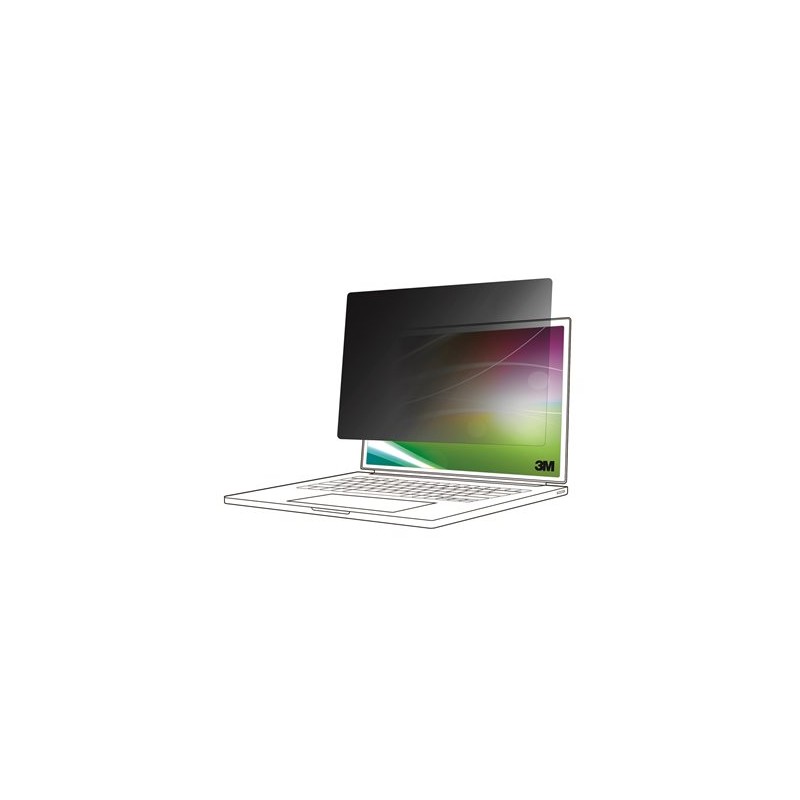 3M Bright Screen Privacy Filter - Filtr pro zvýšení soukromí k notebooku - edge-to-edge - odstranitelné - sklopným - 13.5"