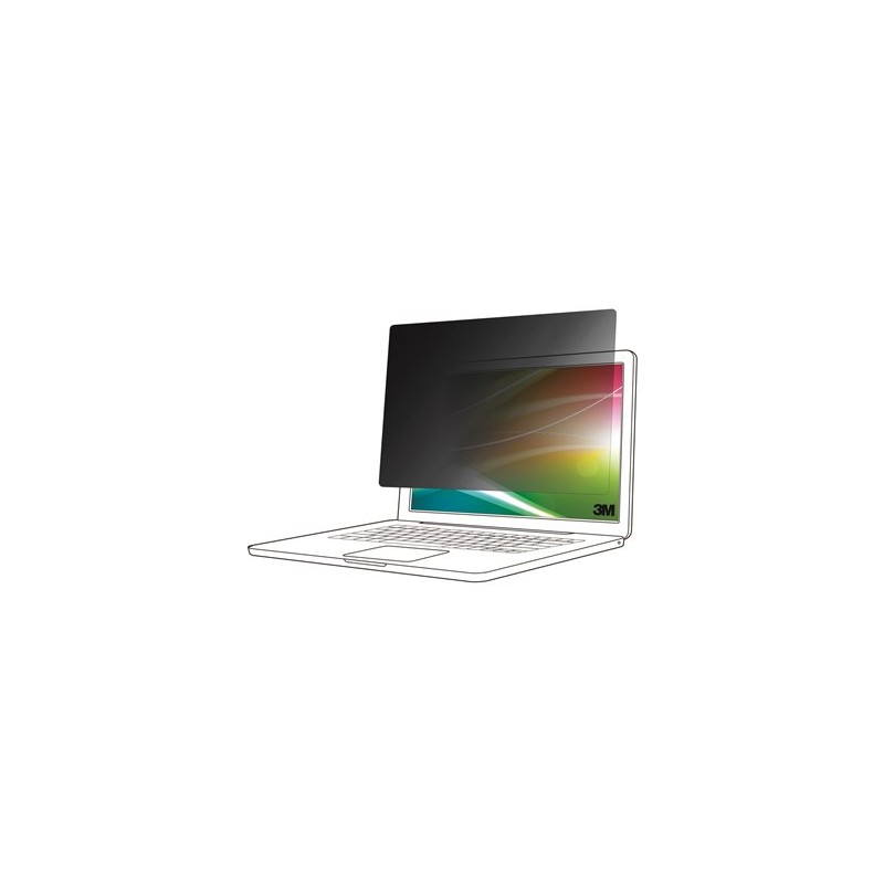3M Bright Screen Privacy Filter - Filtr pro zvýšení soukromí k notebooku - odstranitelné - sklopným - 14" - černá BP140W9B