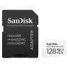 SanDisk MicroSDHC karta 128GB High Endurance (R:100/W:40 MB/s, Class 10, U3 V30) + adaptér