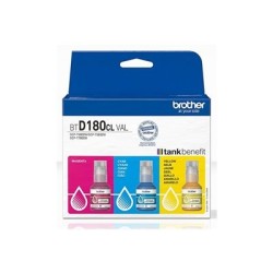 Brother BTD180CL Multipack - 3-balení - žlutá, azurová, purpurová - originální - závesný box - doplnení inkoustu - pro Brother