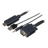 Sony CAB-VGAHDMI1 - HDMI kabel - HDMI s piny (male) do USB, HD-15 (VGA), mini-phone stereo 3.5 mm s piny (male) - 1 m - pro
