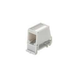 Panduit MINI-COM - Zásuvka pro montáž na DIN lištu - cerná