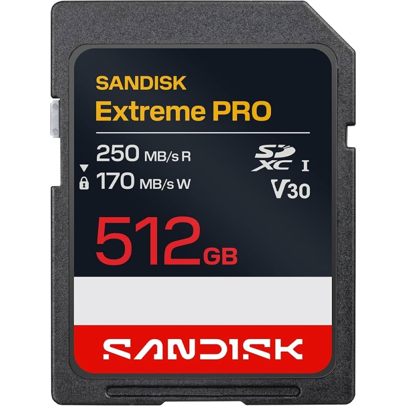 Extreme Pro SD UHS-I 512GB SD 250MB/s