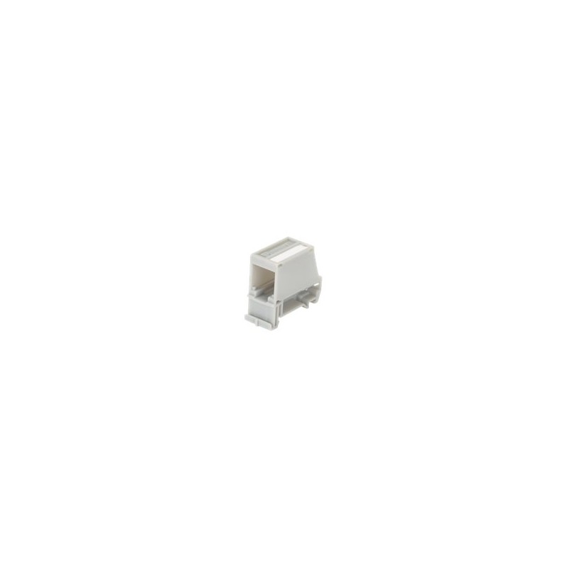 Panduit MINI-COM - Zásuvka pro montáž na DIN lištu - mezinárodní šedá - 1 port