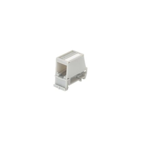 Panduit MINI-COM - Zásuvka pro montáž na DIN lištu - mezinárodní šedá - 1 port