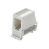 Panduit MINI-COM - Zásuvka pro montáž na DIN lištu - mezinárodní šedá - 1 port
