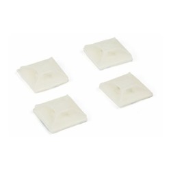StarTech.com 100 Pack Cable Tie Mounts with Adhesive Tape for 0.13 in. (3.2 mm) Wide Ties, Nylon/Plastic Zip Tie Mounts