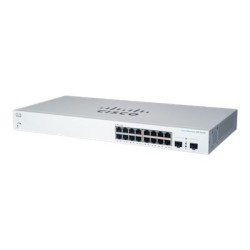 Cisco Business 220 Series CBS220-16T-2G - Prepínac - inteligentní - 16 x 10/100/1000 + 2 x Gigabit SFP (uplink) - Lze montovat