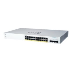 Cisco Business 220 Series CBS220-24P-4G - Prepínac - inteligentní - 24 x 10/100/1000 (PoE+) + 4 x Gigabit SFP (uplink) - Lze