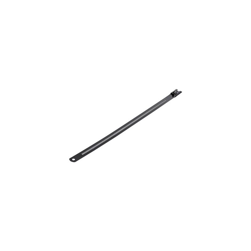 StarTech.com 9"(22cm) Metal Cable Ties, 1/4"(7mm) wide, 2-1/4"(55mm) Bundle Dia. 100lb(45kg) Tensile Strength, Nylon Coated 316
