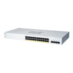 Cisco Business 220 Series CBS220-24FP-4G - Prepínac - inteligentní - 24 x 10/100/1000 (PoE+) + 4 x Gigabit SFP (uplink) - Lze