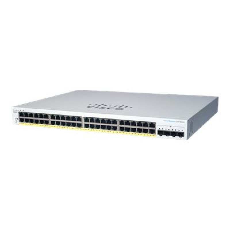 Cisco Business 220 Series CBS220-48FP-4X - Prepínac - inteligentní - 48 x 10/100/1000 (PoE+) + 4 x 10 Gigabit SFP+ (uplink)